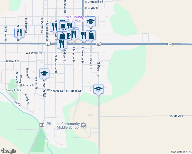 map of restaurants, bars, coffee shops, grocery stores, and more near 293-399 Piper Lane in Pittsfield