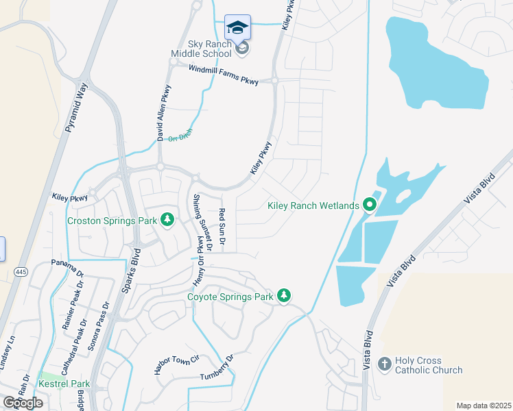 map of restaurants, bars, coffee shops, grocery stores, and more near 1230 Barn Owl Drive in Sparks