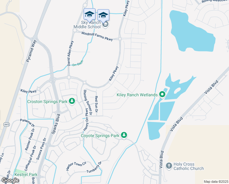 map of restaurants, bars, coffee shops, grocery stores, and more near 1230 Barn Owl Drive in Sparks