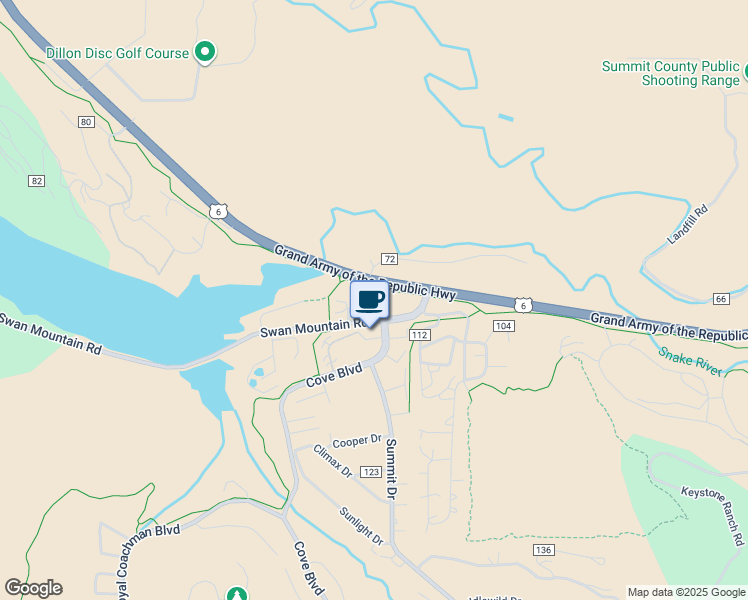 map of restaurants, bars, coffee shops, grocery stores, and more near 50 Glen Cove in Dillon