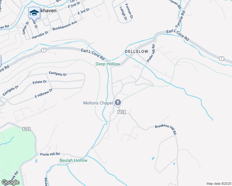 map of restaurants, bars, coffee shops, grocery stores, and more near 378 Pixler Hill Rd in Morgantown