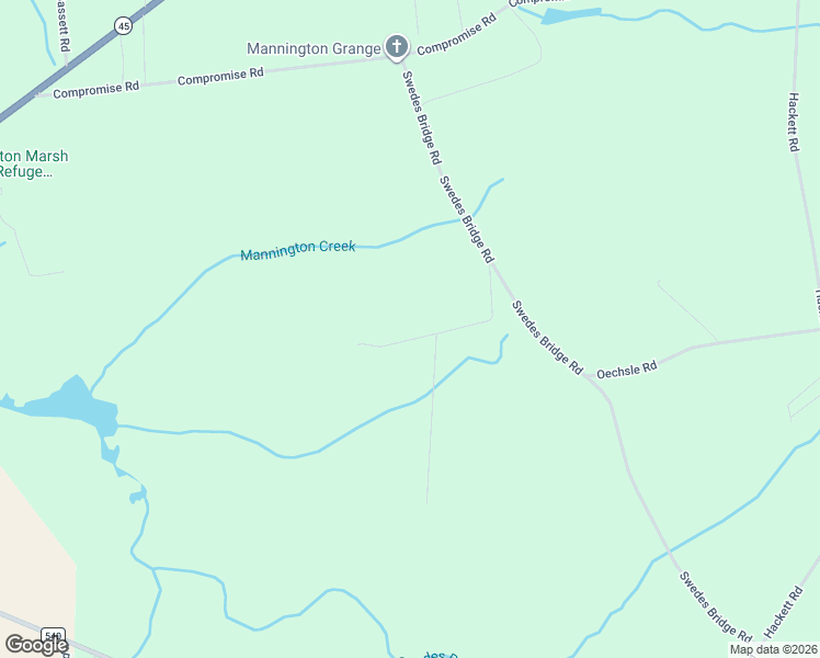 map of restaurants, bars, coffee shops, grocery stores, and more near 52 Swedes Bridge Road in Mannington Township