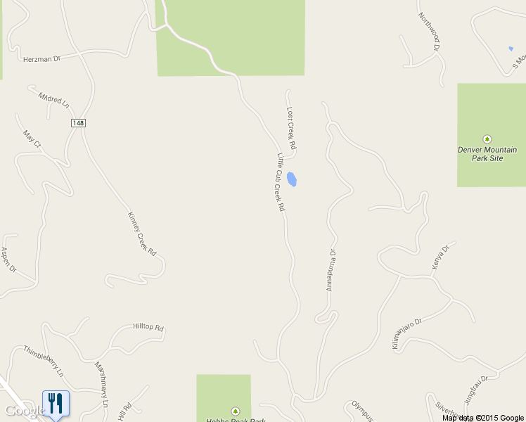 map of restaurants, bars, coffee shops, grocery stores, and more near 6243 Little Cub Creek Rd in Evergreen