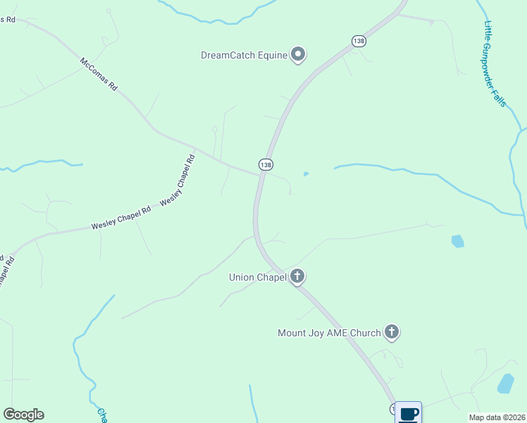 map of restaurants, bars, coffee shops, grocery stores, and more near 17501 Troyer Road in White Hall