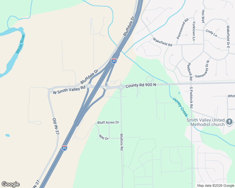 map of restaurants, bars, coffee shops, grocery stores, and more near 6021 West Smith Valley Road in Greenwood