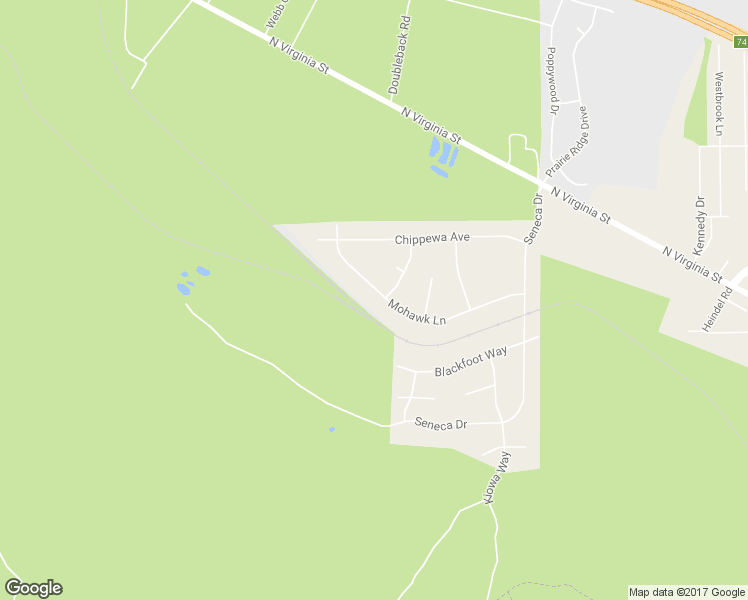 map of restaurants, bars, coffee shops, grocery stores, and more near 8360 Mohawk Lane in Reno