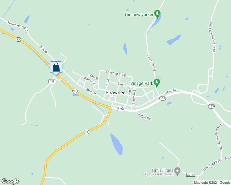 map of restaurants, bars, coffee shops, grocery stores, and more near in Shawnee