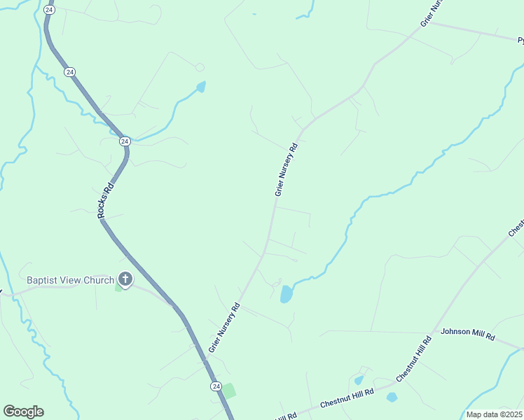 map of restaurants, bars, coffee shops, grocery stores, and more near 2824 Grier Nursery Road in Forest Hill
