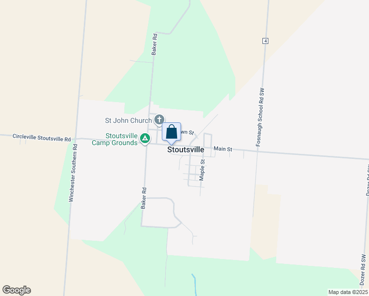 map of restaurants, bars, coffee shops, grocery stores, and more near in Stoutsville
