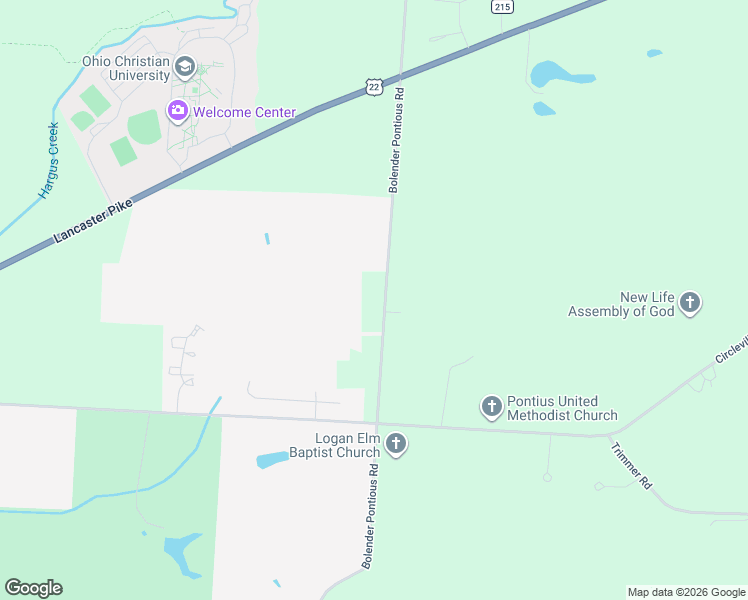 map of restaurants, bars, coffee shops, grocery stores, and more near 22219 Bolender Pontious Road in Circleville
