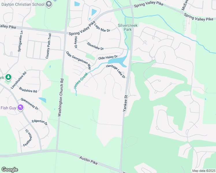 map of restaurants, bars, coffee shops, grocery stores, and more near 9748 Dinwiddie Court in Dayton