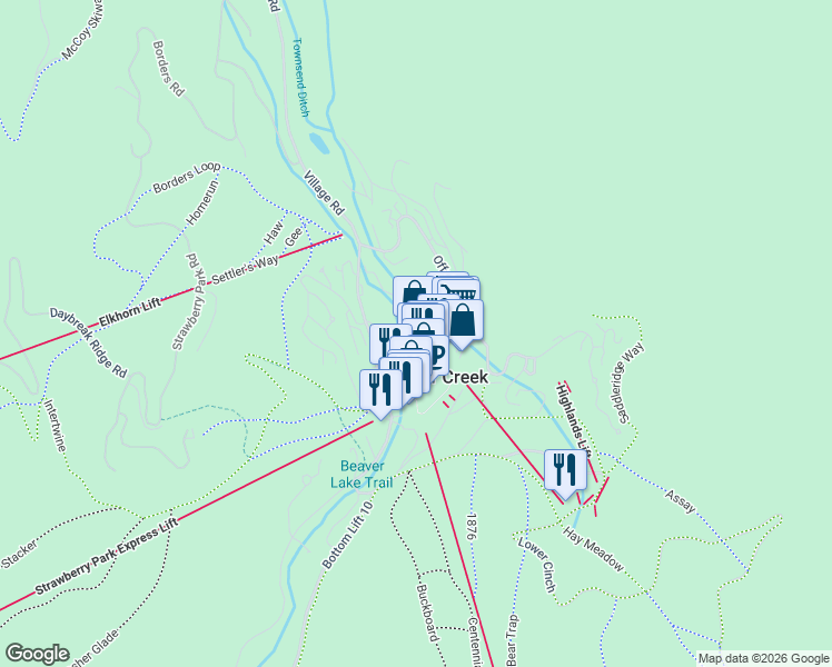 map of restaurants, bars, coffee shops, grocery stores, and more near 1206 Village Road in Carbondale