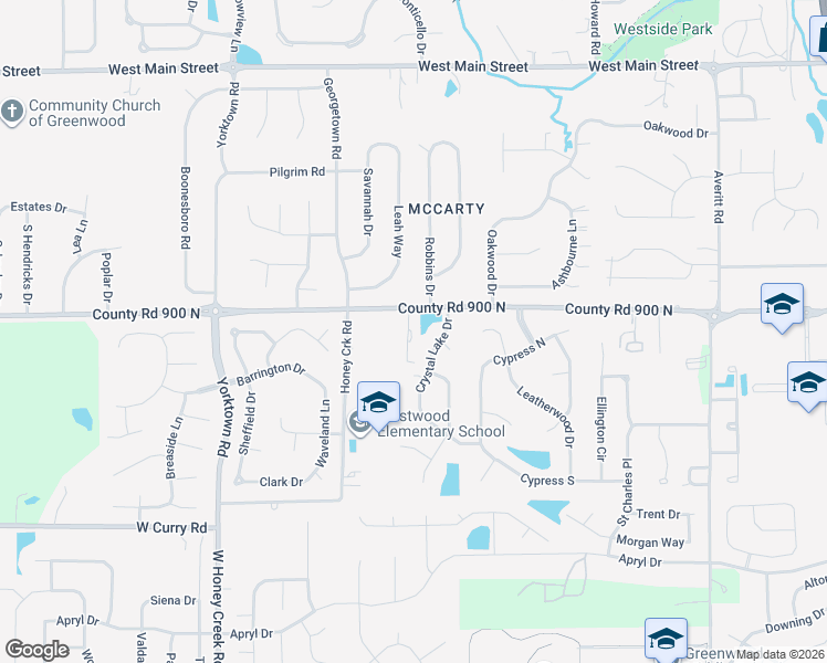 map of restaurants, bars, coffee shops, grocery stores, and more near 1015 West Smith Valley Road in Greenwood