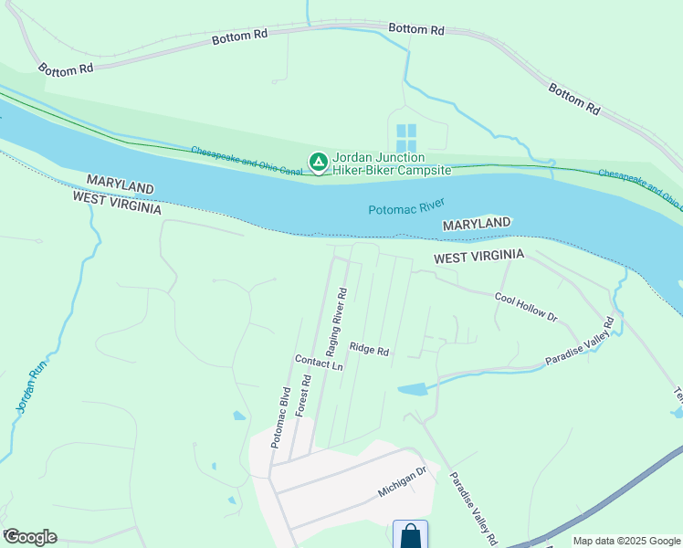 map of restaurants, bars, coffee shops, grocery stores, and more near 457 Raging River Road in Falling Waters