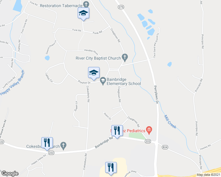 map of restaurants, bars, coffee shops, grocery stores, and more near 41 Preston Drive in Port Deposit