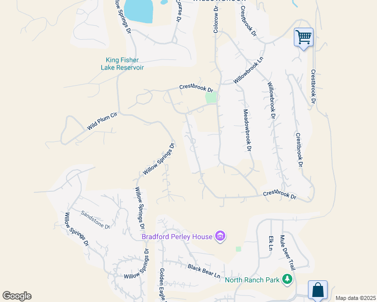 map of restaurants, bars, coffee shops, grocery stores, and more near 6540 Crestbrook Drive in Morrison