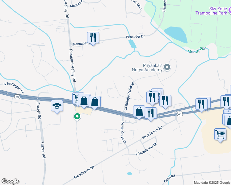 map of restaurants, bars, coffee shops, grocery stores, and more near 221 West General Grey CT in Newark