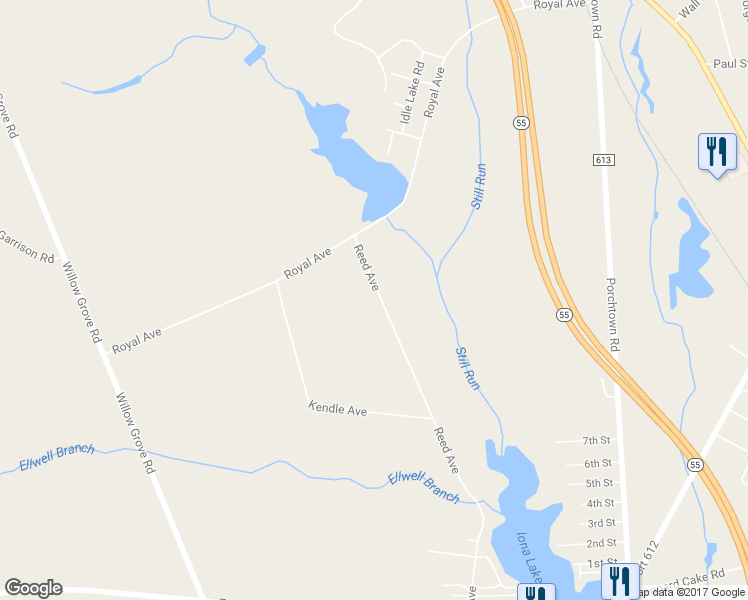 map of restaurants, bars, coffee shops, grocery stores, and more near 941 Reed Avenue in Franklin