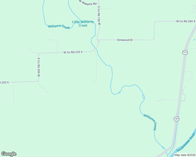 map of restaurants, bars, coffee shops, grocery stores, and more near 2504 South County Road 160 West in Connersville