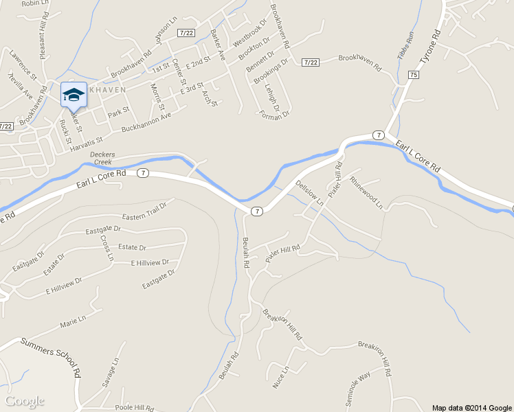 map of restaurants, bars, coffee shops, grocery stores, and more near 3723 Earl L Core Rd in Morgantown