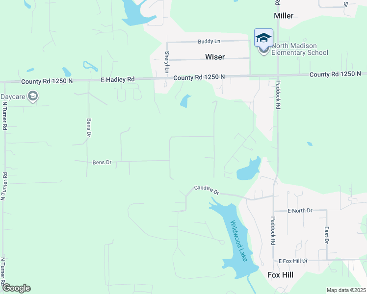 map of restaurants, bars, coffee shops, grocery stores, and more near 6991 East Bens Drive in Morgan County