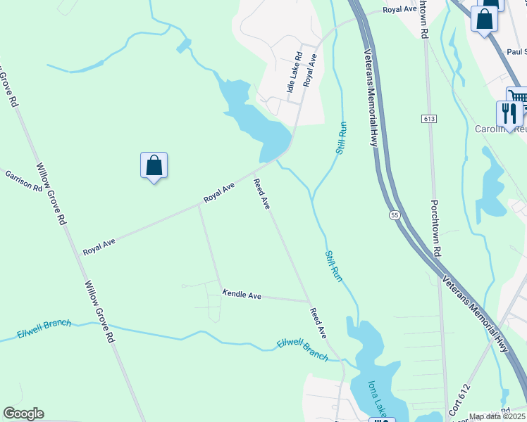 map of restaurants, bars, coffee shops, grocery stores, and more near 941 Reed Avenue in Franklin