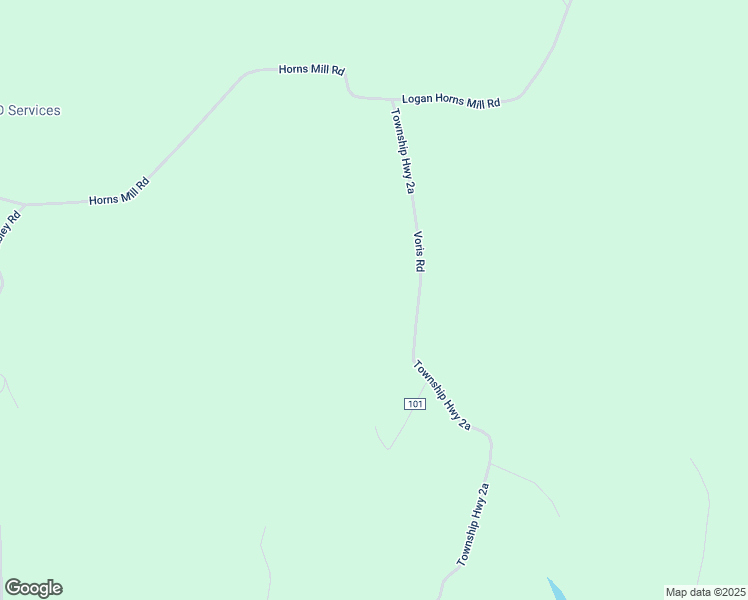 map of restaurants, bars, coffee shops, grocery stores, and more near 8555 Voris Road in Logan