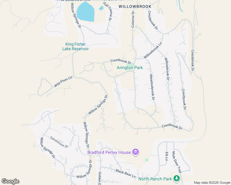 map of restaurants, bars, coffee shops, grocery stores, and more near 6540 Crestbrook Drive in Morrison