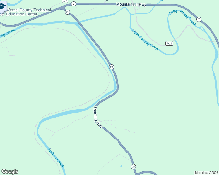 map of restaurants, bars, coffee shops, grocery stores, and more near 840 State Highway 20 in New Martinsville