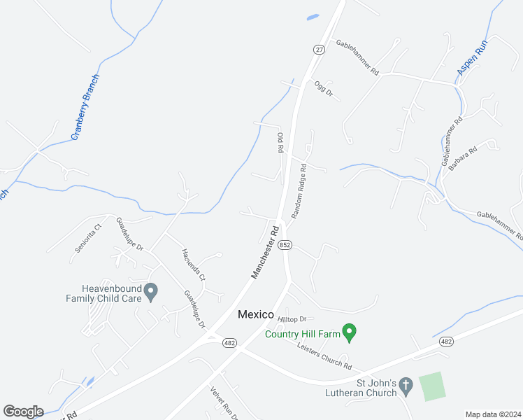 map of restaurants, bars, coffee shops, grocery stores, and more near 1520 Manchester Road in Westminster