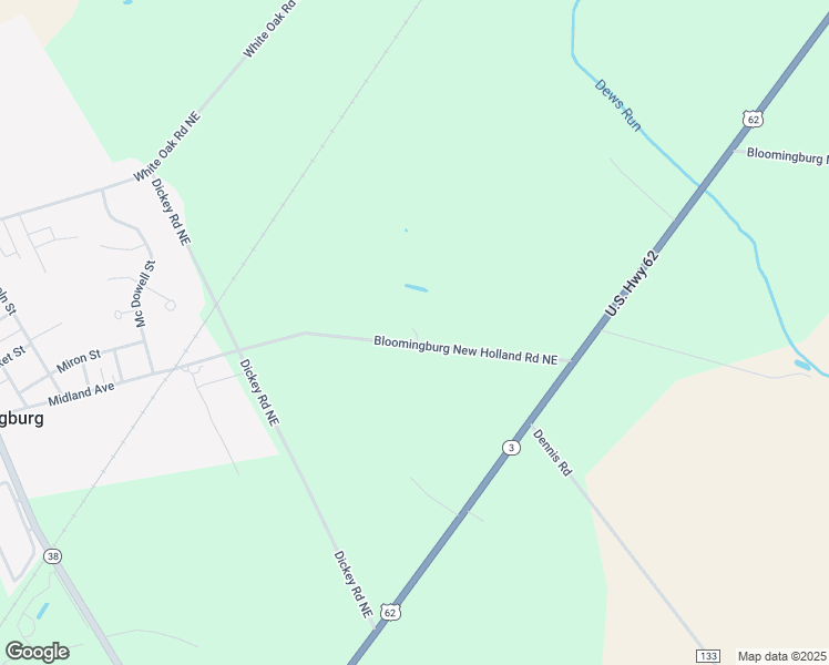 map of restaurants, bars, coffee shops, grocery stores, and more near 3149 Blmbg New Holland Road Northeast in Washington Court House