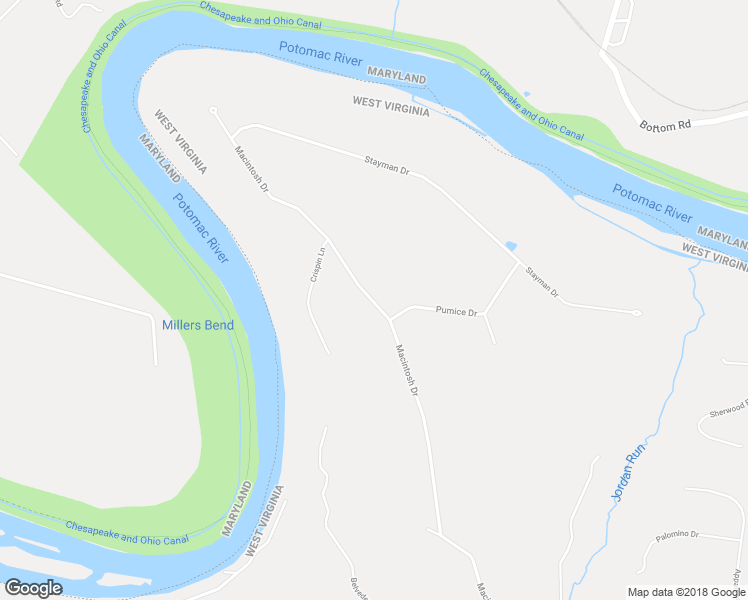 map of restaurants, bars, coffee shops, grocery stores, and more near 1024 Macintosh Drive in Falling Waters