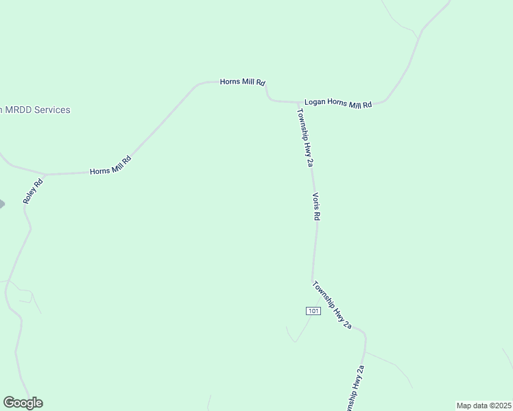 map of restaurants, bars, coffee shops, grocery stores, and more near 8555 Voris Road in Logan