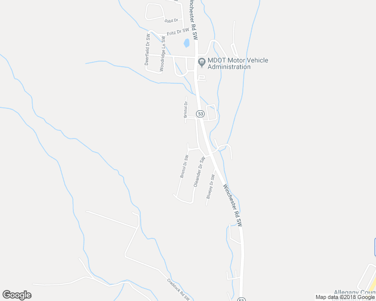 map of restaurants, bars, coffee shops, grocery stores, and more near 13501 Bristol Drive Southwest in Cumberland