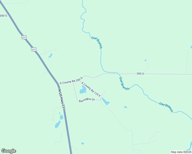 map of restaurants, bars, coffee shops, grocery stores, and more near 1184 350 South in Greencastle