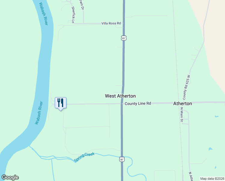 map of restaurants, bars, coffee shops, grocery stores, and more near 10912 U.S. 41 in Rosedale