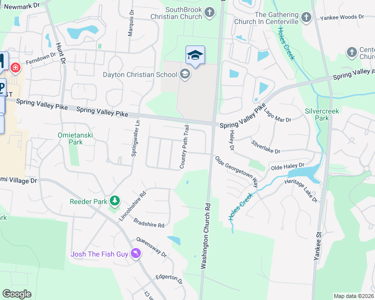 map of restaurants, bars, coffee shops, grocery stores, and more near 9186 Country Pond Trail in Miamisburg