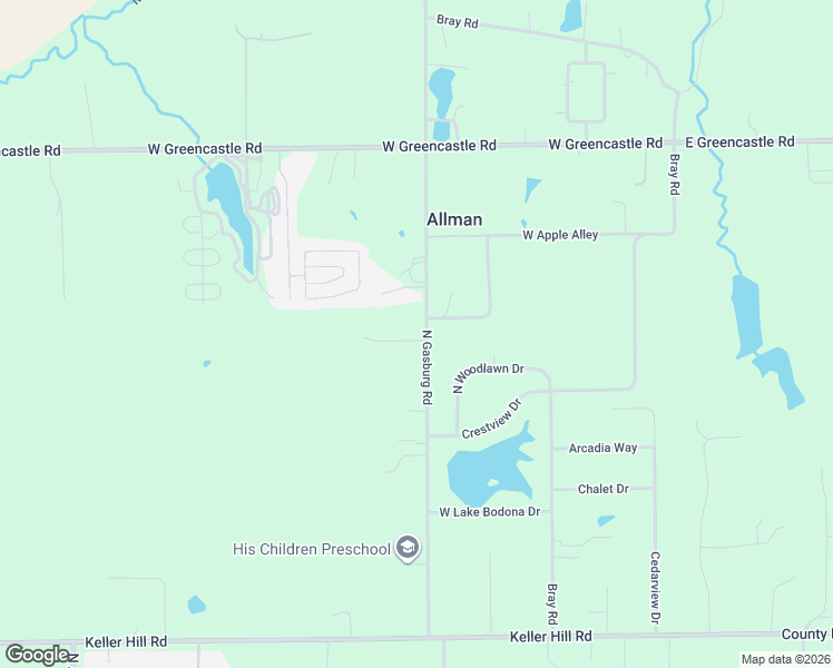 map of restaurants, bars, coffee shops, grocery stores, and more near 12400 North Gasburg Road in Mooresville