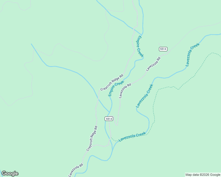 map of restaurants, bars, coffee shops, grocery stores, and more near Craycroft Ridge Road in Downieville