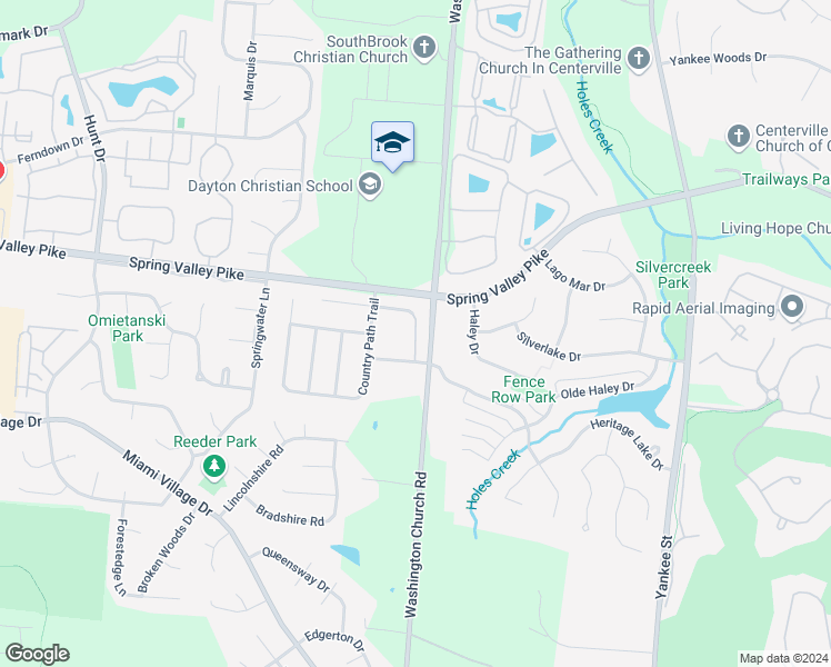 map of restaurants, bars, coffee shops, grocery stores, and more near 2014 Beth Ann Way in Miamisburg