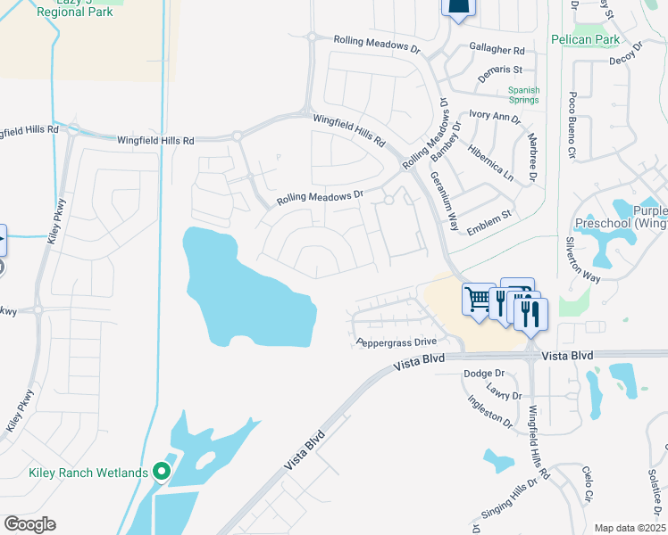 map of restaurants, bars, coffee shops, grocery stores, and more near 2085 Forestgate Drive in Sparks