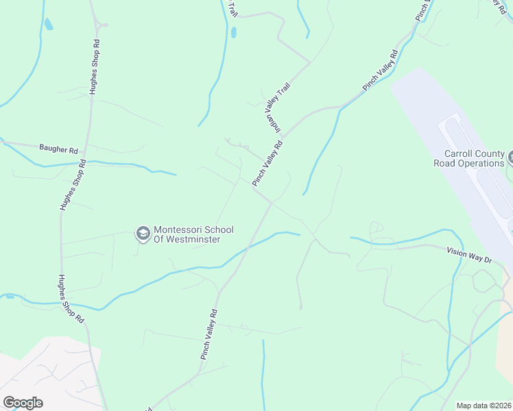 map of restaurants, bars, coffee shops, grocery stores, and more near 1254 Pinch Valley Road in Westminster