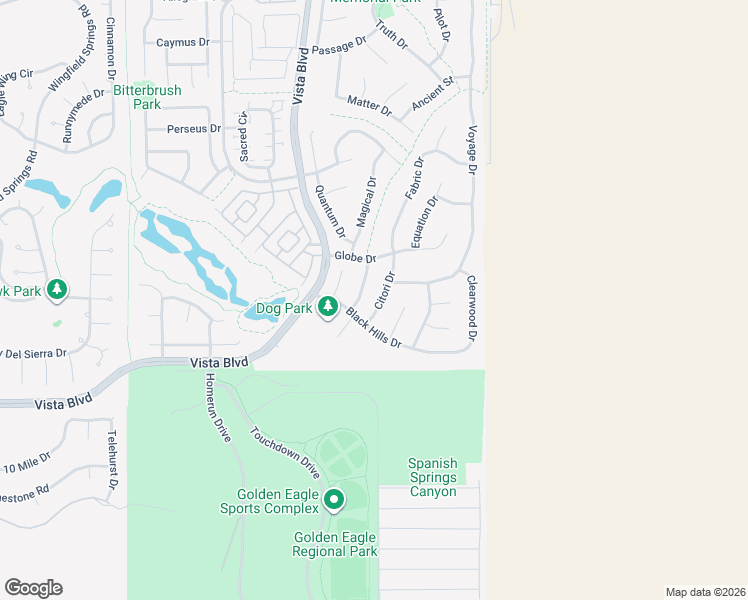 map of restaurants, bars, coffee shops, grocery stores, and more near 6513 Citori Drive in Sparks