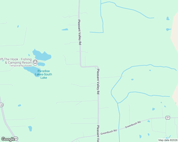 map of restaurants, bars, coffee shops, grocery stores, and more near 8199 Pleasant Valley Road in Camden