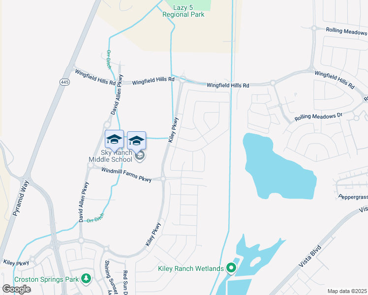 map of restaurants, bars, coffee shops, grocery stores, and more near 1324 Granary Park Avenue in Sparks