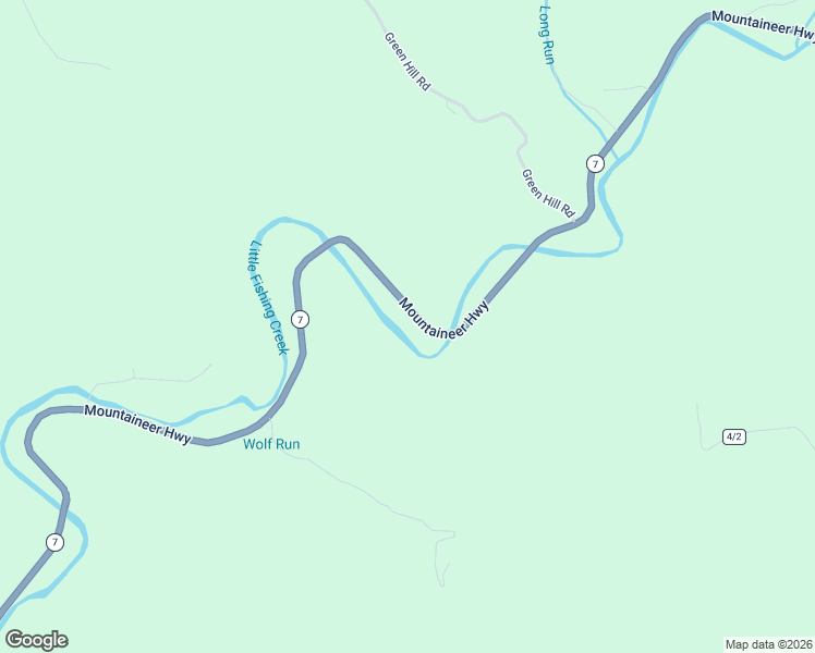 map of restaurants, bars, coffee shops, grocery stores, and more near 9456 Mountaineer Highway in New Martinsville