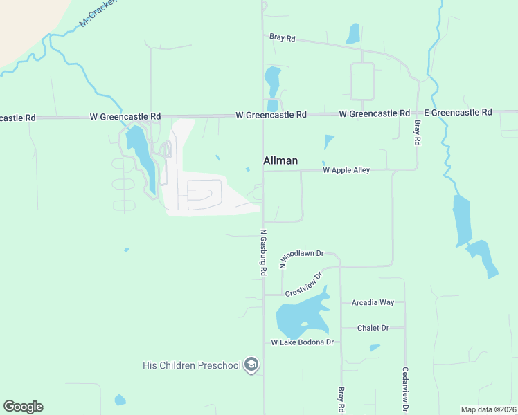 map of restaurants, bars, coffee shops, grocery stores, and more near 12400 North Gasburg Road in Mooresville
