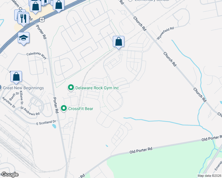 map of restaurants, bars, coffee shops, grocery stores, and more near 813 Hubble Avenue in Bear