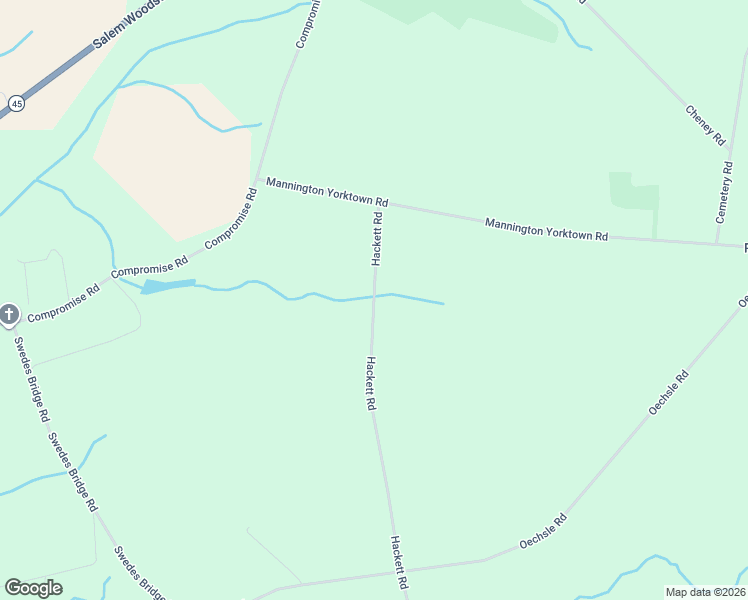 map of restaurants, bars, coffee shops, grocery stores, and more near 27 Hackett Road in Woodstown