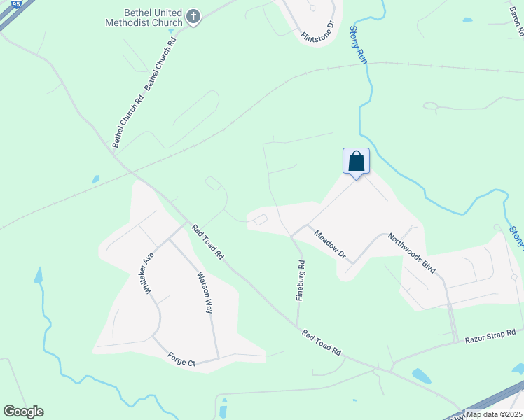 map of restaurants, bars, coffee shops, grocery stores, and more near 32 Alicia Court in North East